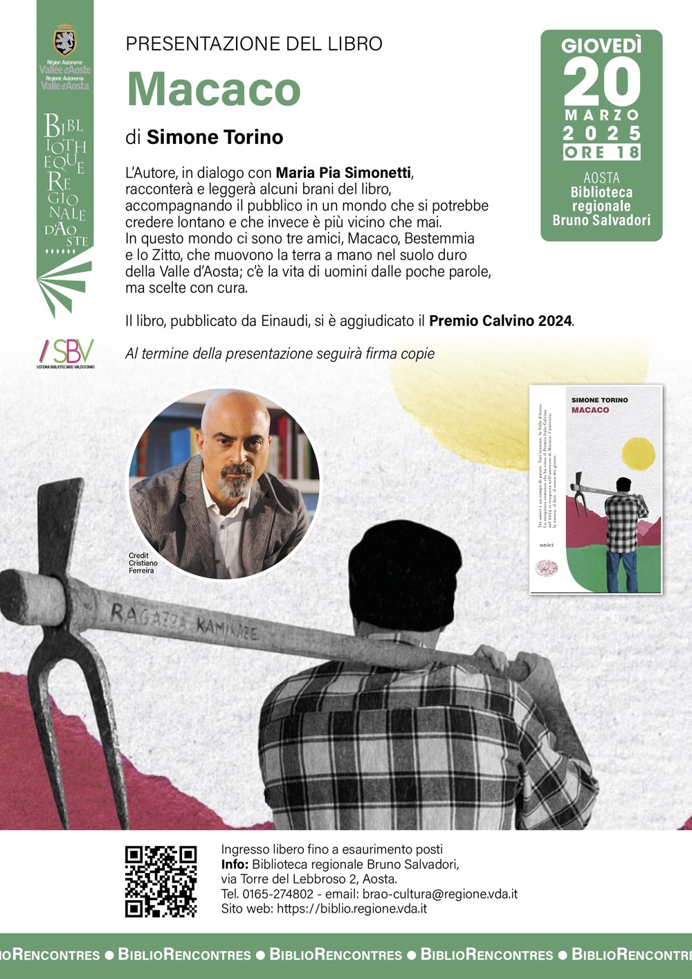 Simone Torino presenta il suo romanzo Macaco