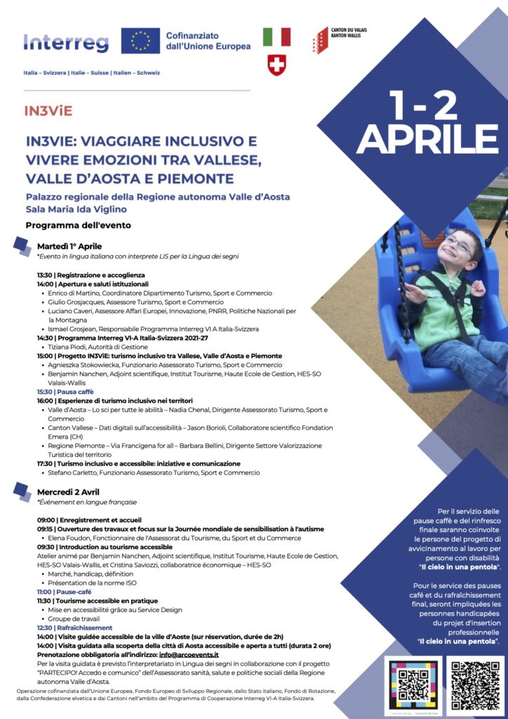 Locandina della presentazione del progetto In3vie