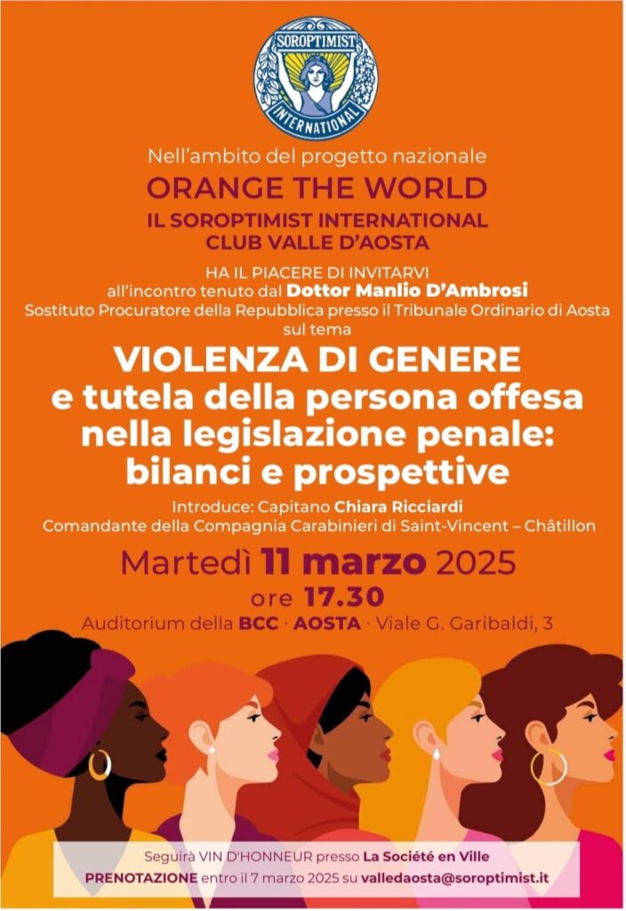 Locandina dell'incontro Violenza di genere