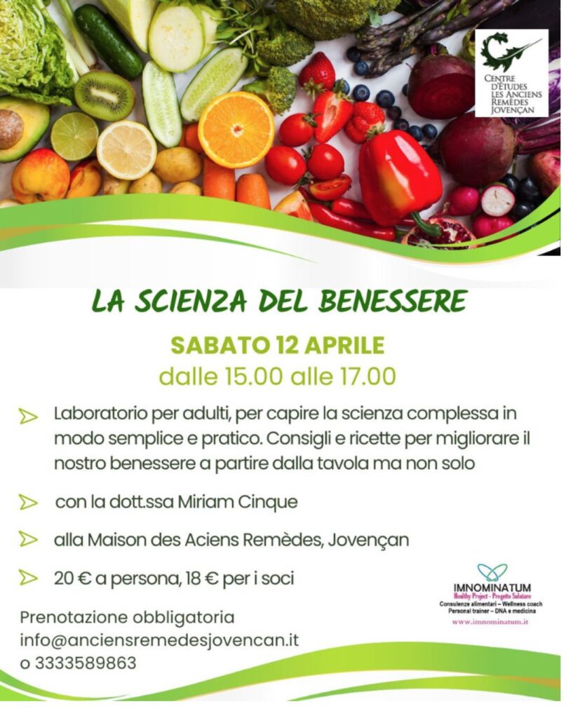 Locandina scienza del benessere