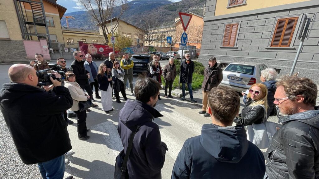 Il sopraluogo per i lavori di riqualificazione quartiere Cogne