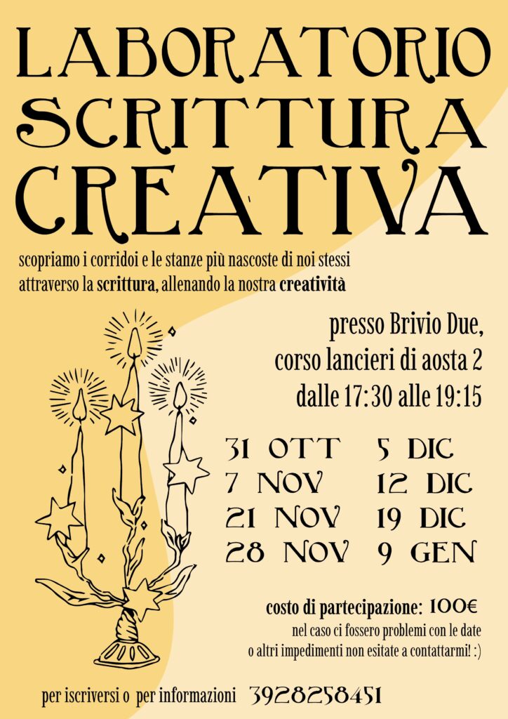 Corso di scrittura creativa autunnale