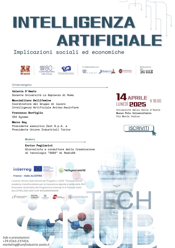 Locandina Mosaico intelligenza artificiale