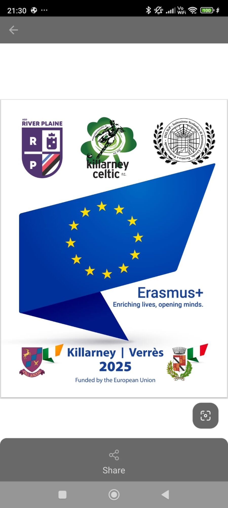 Scambio Erasmus+ tra Killarney e Verrès