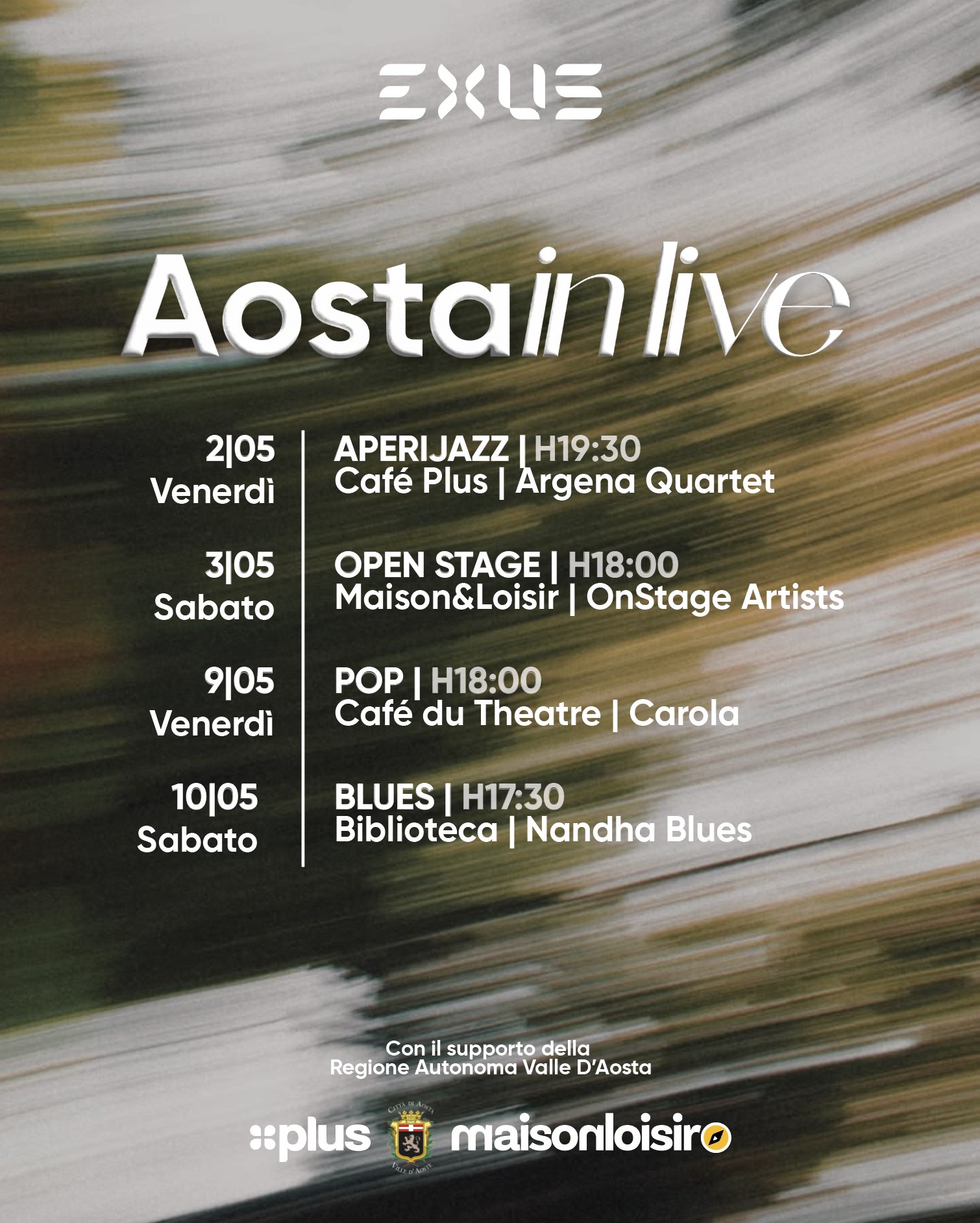 Aosta in Live porta la musica nei luoghi simbolo della città