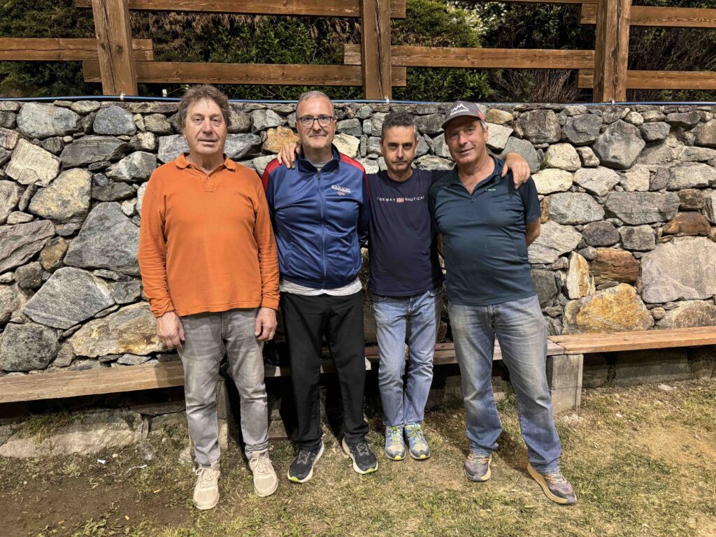 Finalisti Quinta Tappa Petey Ezio Vittaz Gianni Fontanaravaz Lorenzo Machet Franco