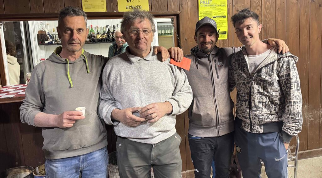 da sinistra verso destra: Fontanaravaz Lorenzo, Meynet Pietro, Vout Patrik e Fichera Fabio