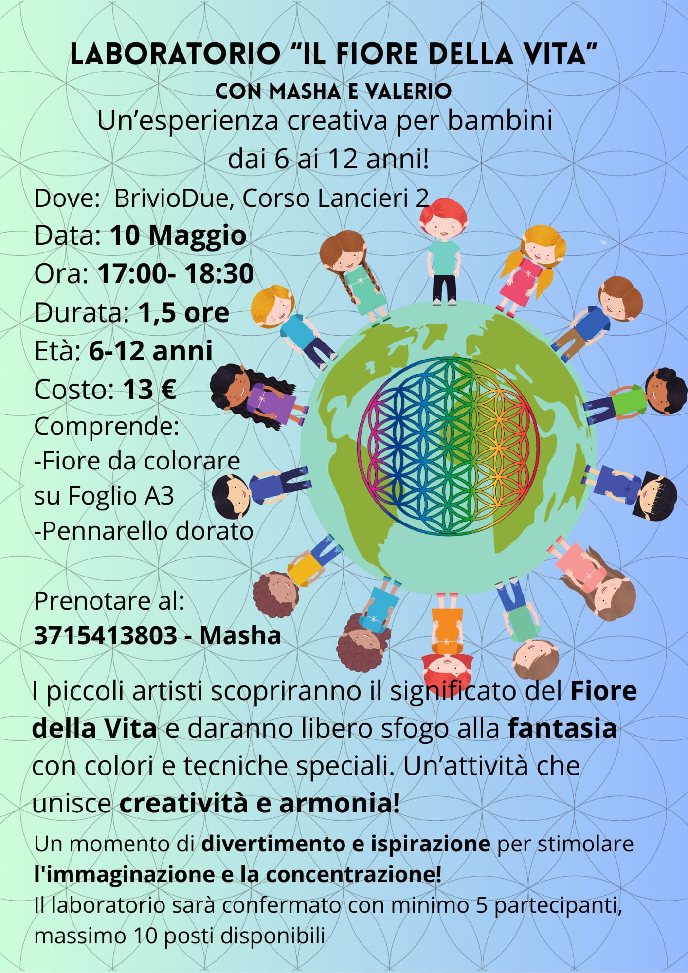 Colorare il Fiore della Vita