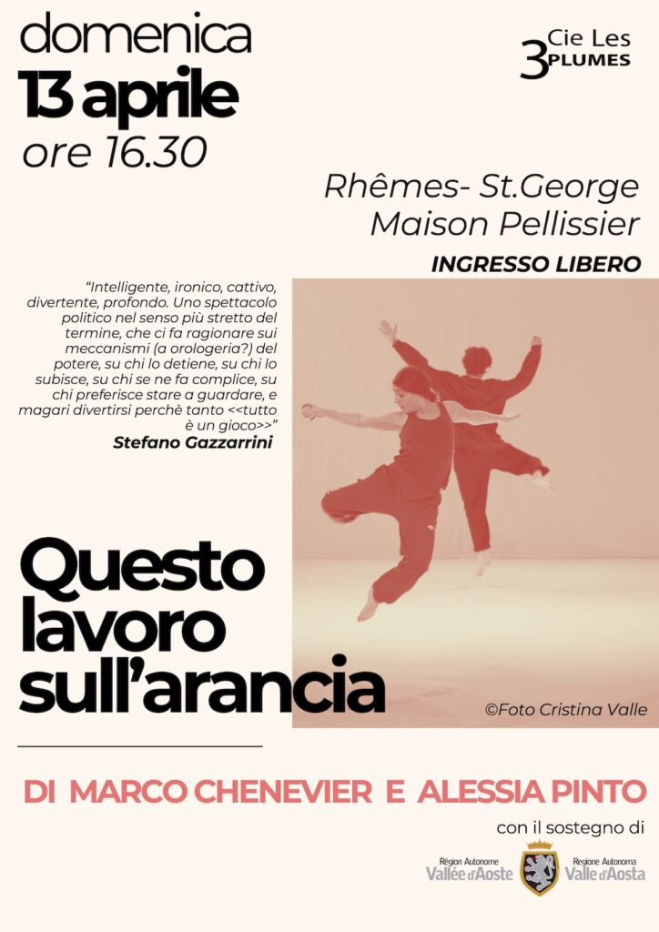 Locandina spettacolo Questo lavoro sull’arancia