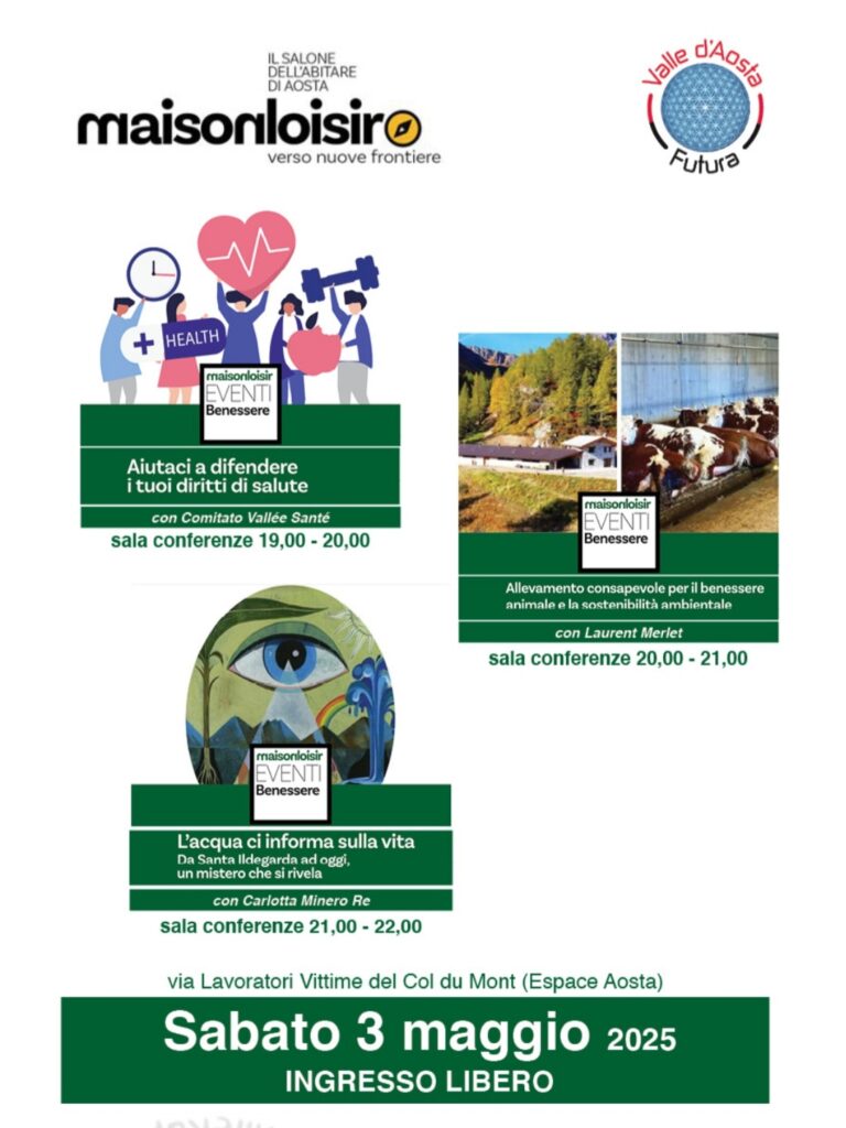 Valle d’Aosta Futura: due serate dedicate a educazione, salute e sostenibilità