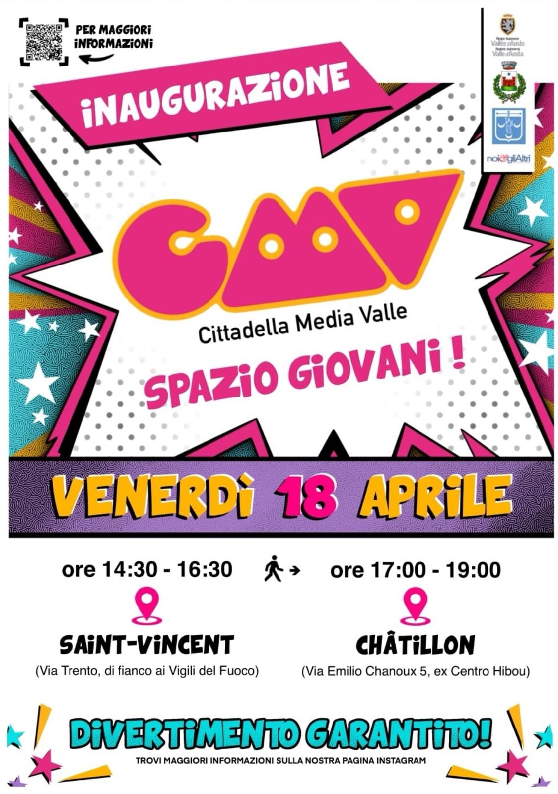 Locandina dell'inaugurazione della Cittadella media Valle