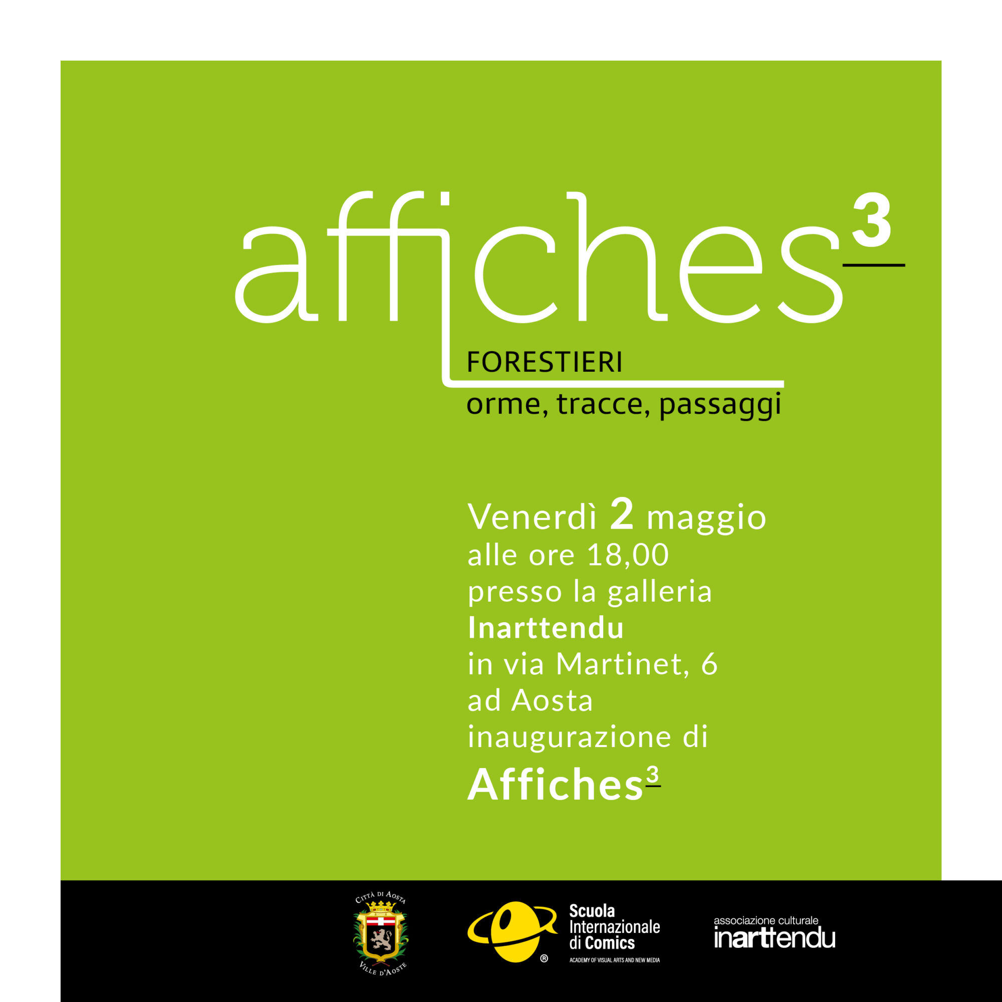 Affiches 3. Forestieri: orme, tracce, passaggi