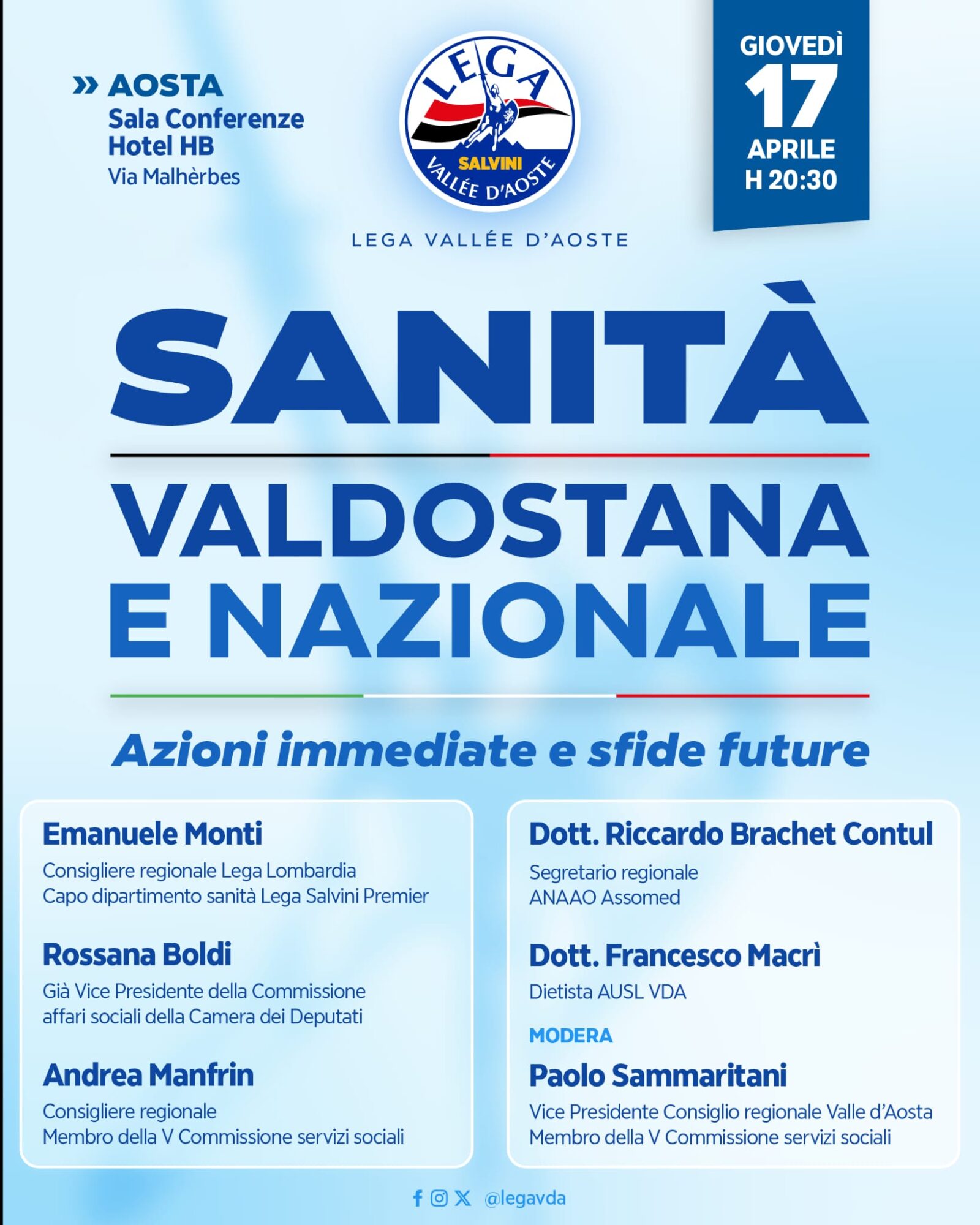Lega VdA: incontro sulla sanità valdostana e nazionale