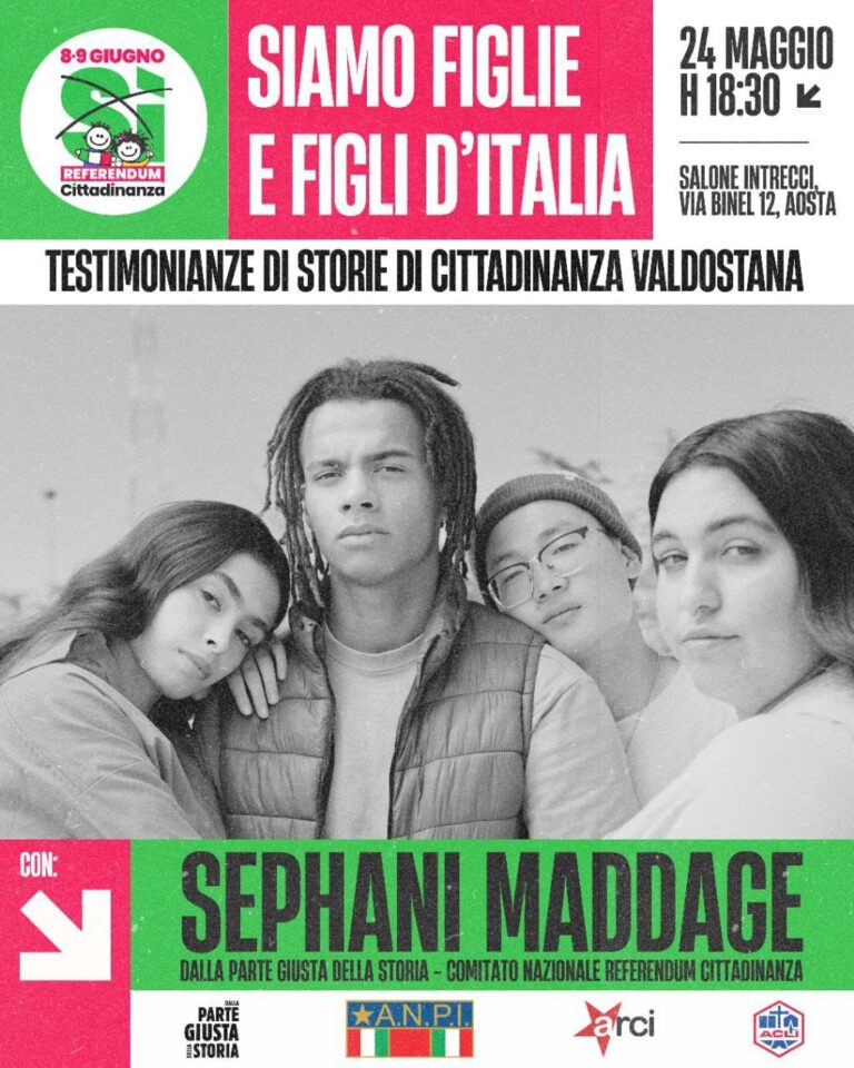 Referendum sulla cittadinanza: incontro ad Aosta