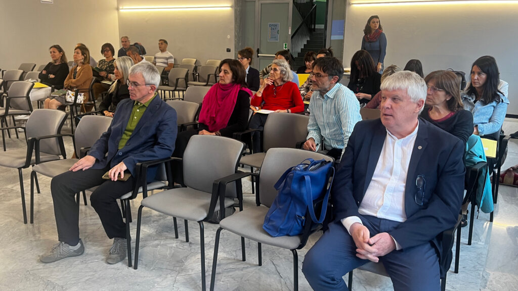 Il pubblico presente al convegno sul Cria, in prima fila Leo Bérard e Maurizio Rosina