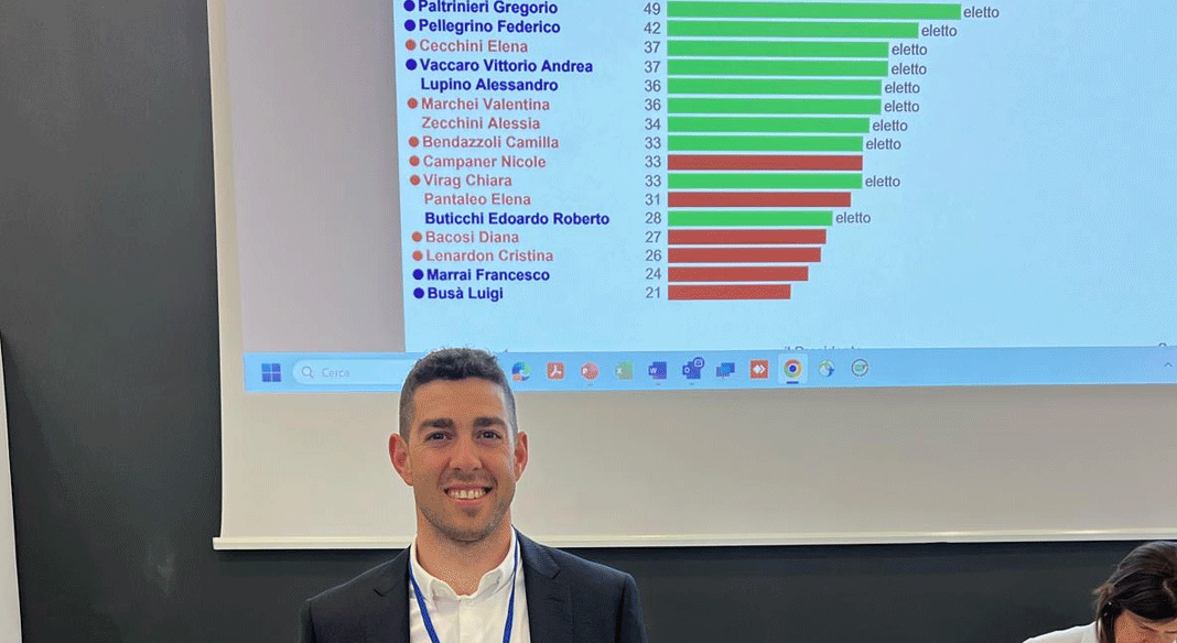 Pellegrino rappresentante degli atleti nel Consiglio Coni