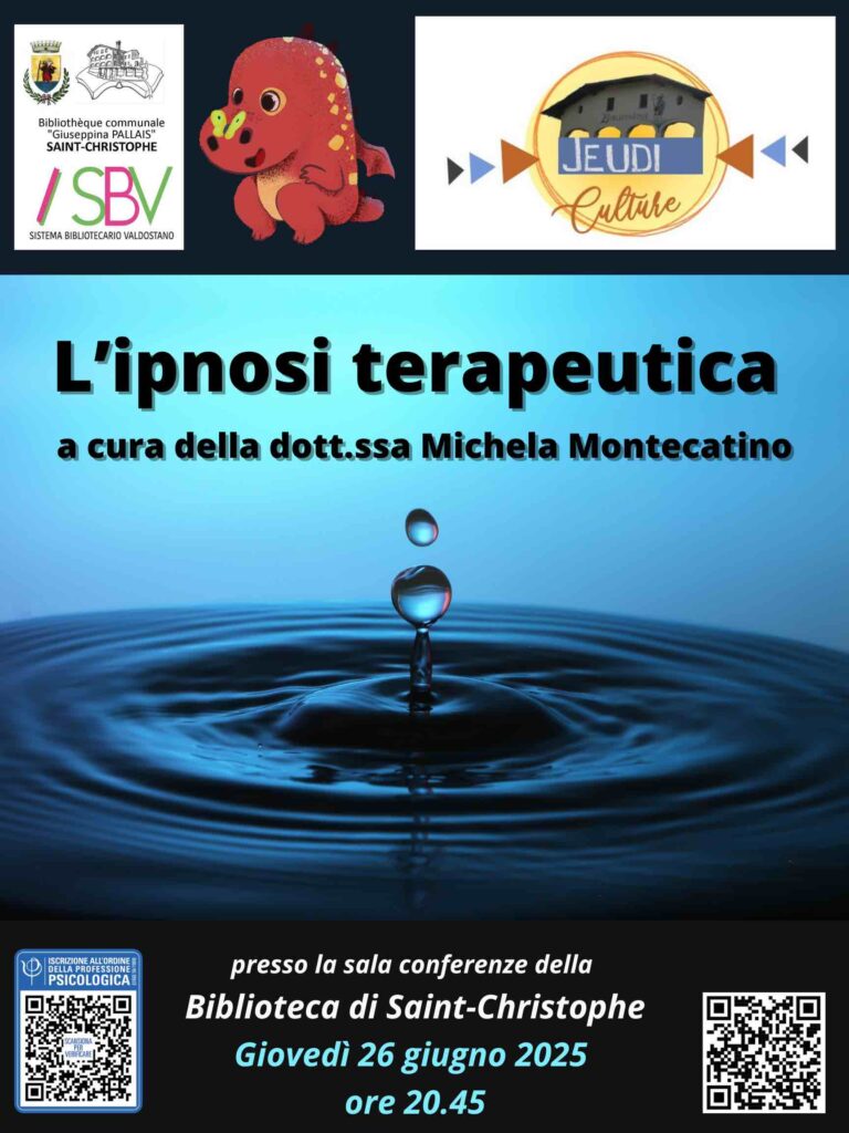 Locandina l'ipnosi terapeutica