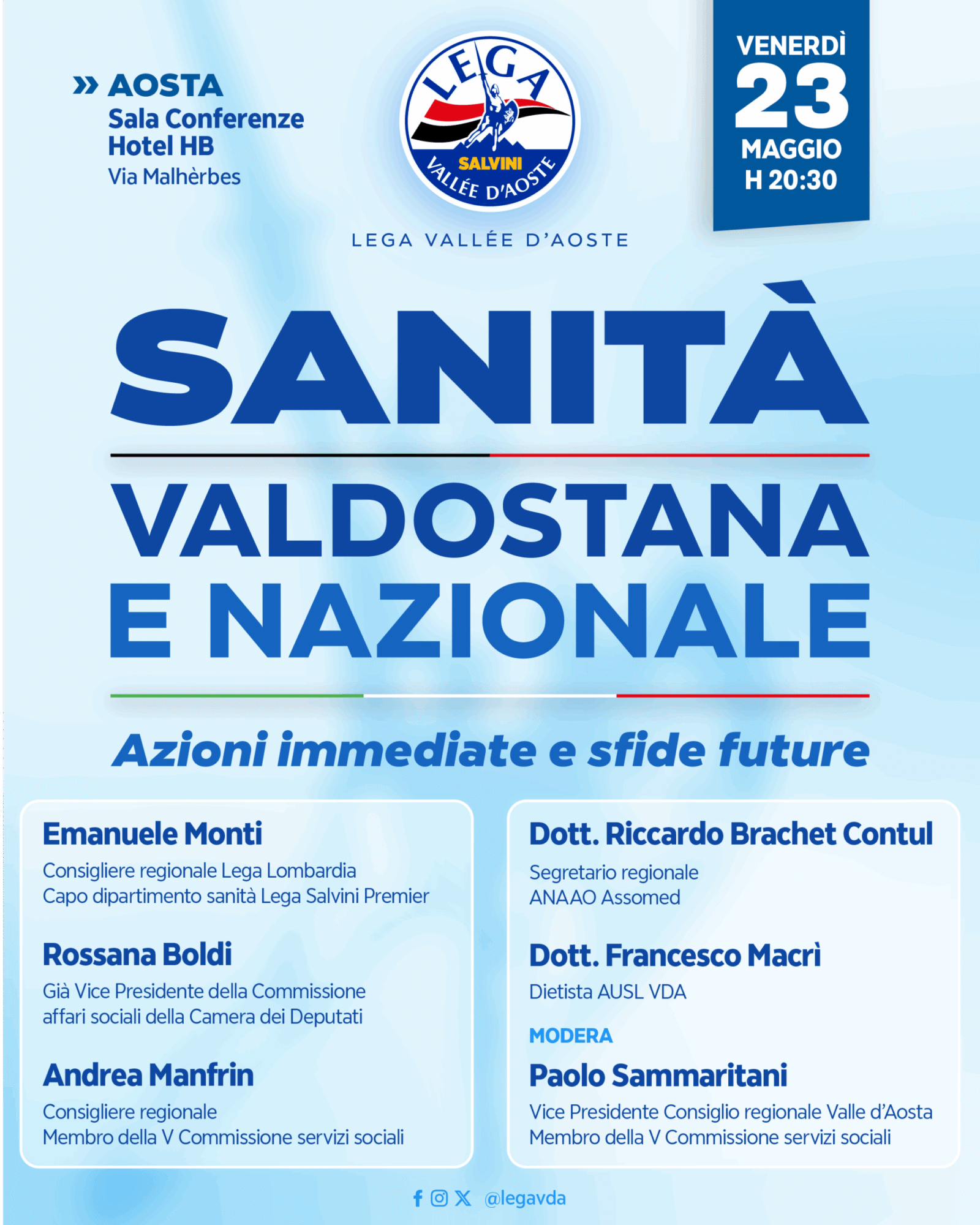 Sanità valdostana e nazionale: azioni immediate e sfide future
