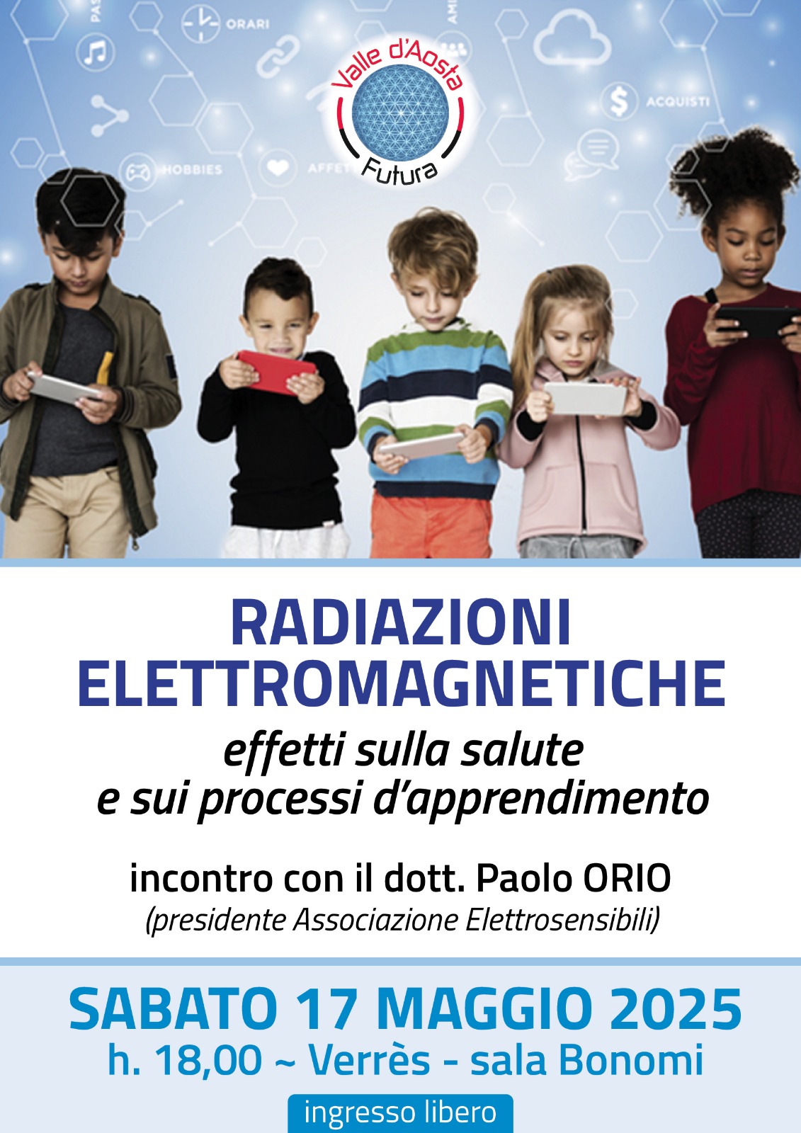 Conferenza su radiazioni elettromagnetiche ed effetti su salute e apprendimento