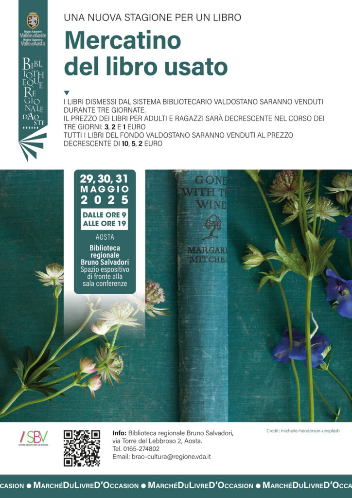 Locandina mercatino del libro usato 2025
