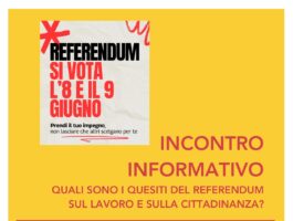 Incontro informativo sul referendum dell\'8 e 9 giugno