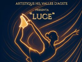 Lo spettacolo di pattinaggio su ghiaccio Luce ad Aosta
