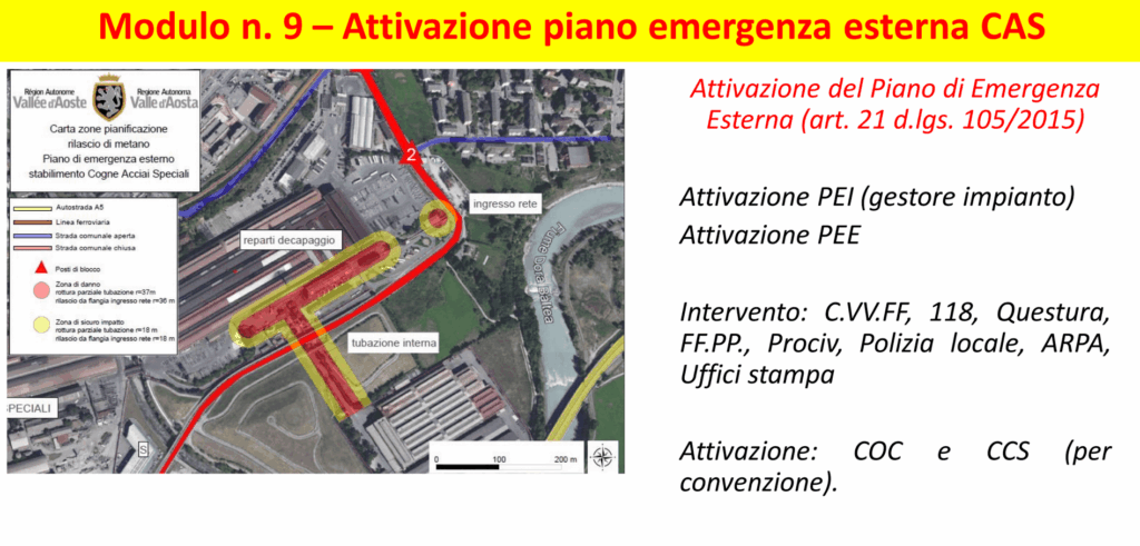 Modulo Attivazione piano emergenza esterna CAS
