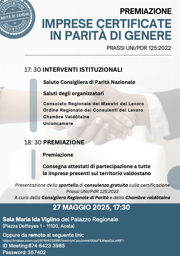 Locandina premiazione