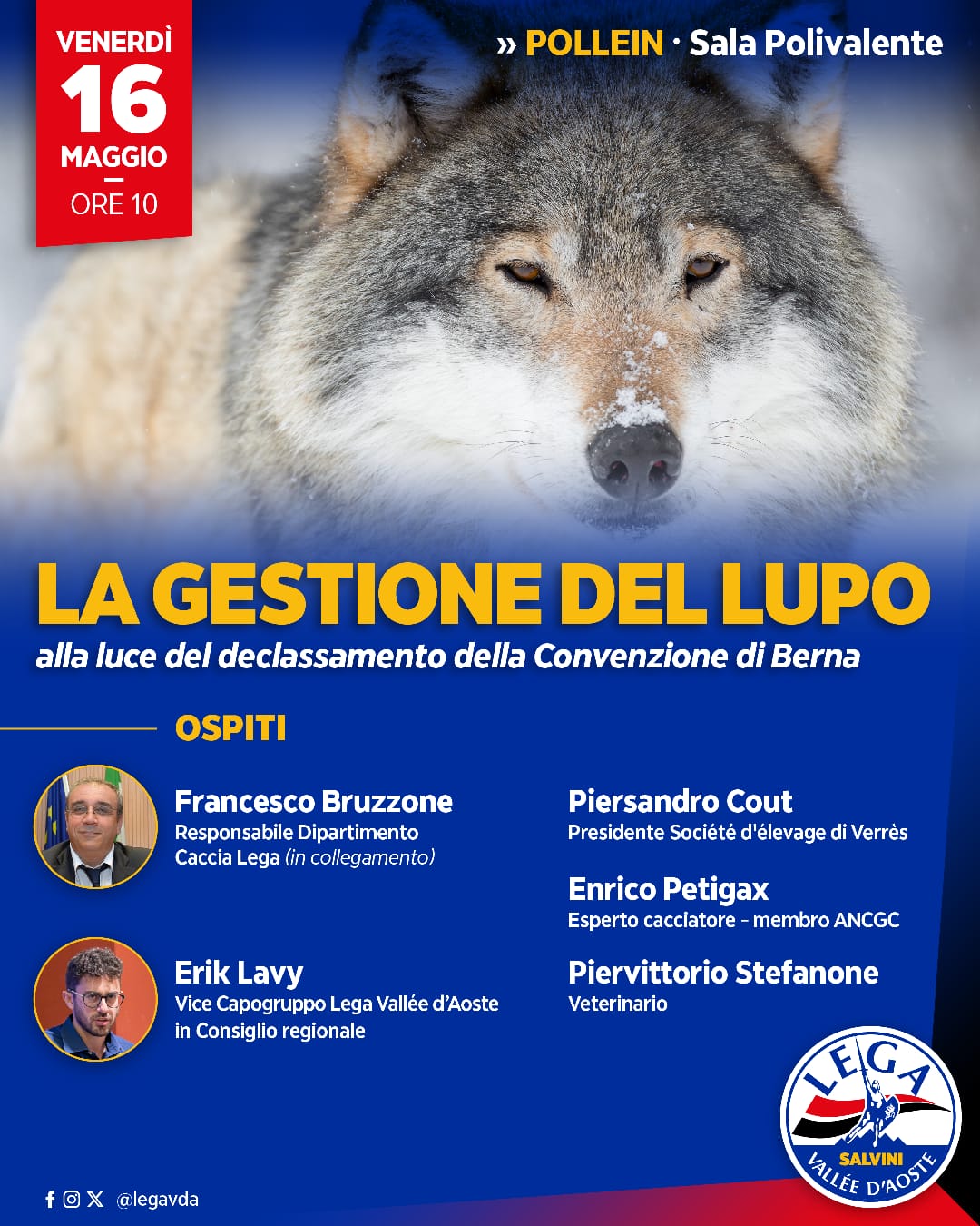 Lega VdA: incontro sulla gestione del lupo