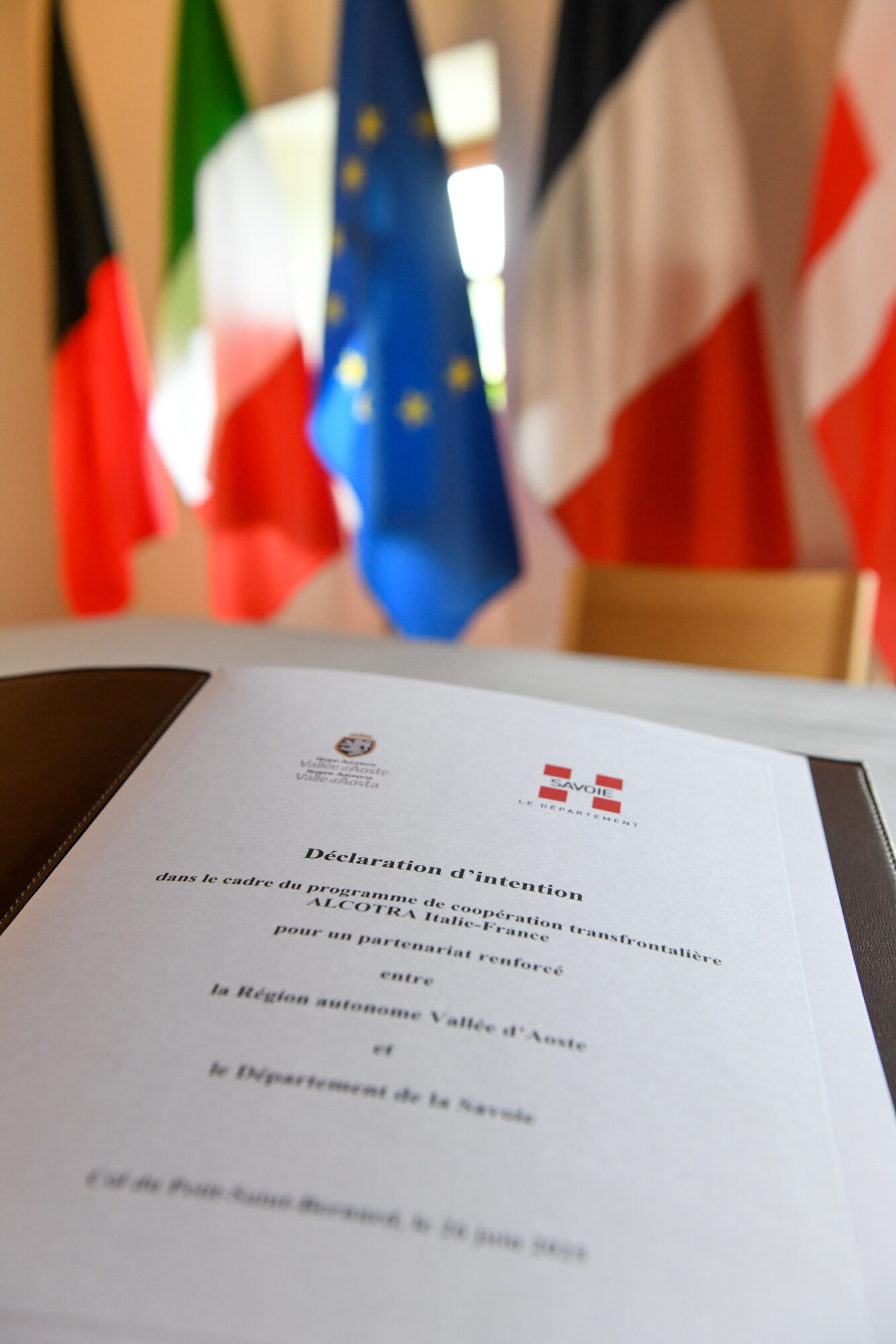 Un accord pour renforcer la coopération entre la Vallée d’Aoste et la Savoie
