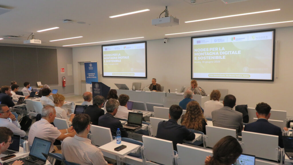 L'aula dell'Università della Valle d'Aosta che ha accolto il convegno su Nodes