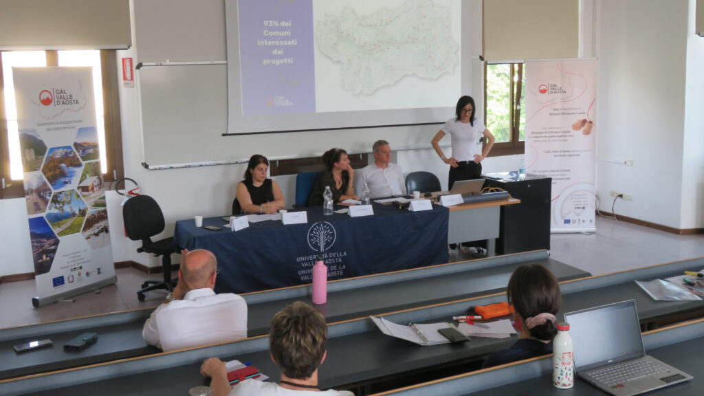 L'intervento finale di Marta Anello, coordinatrice del GAL Valle d'Aosta