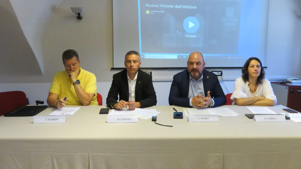 Ivo Surroz, Davide Sapinet, Carlo Marzi e Sabrina Casola