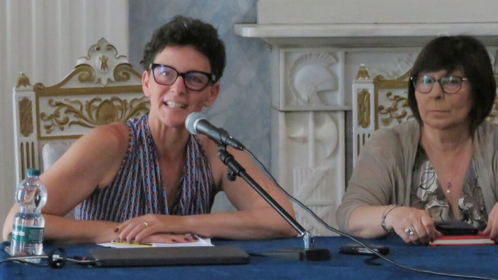Stefania Sacchi, ad e vice presidente della cooperativa La Sorgente e Clotilde Forcellati, assessore alle politiche sociali del Comune di Aosta