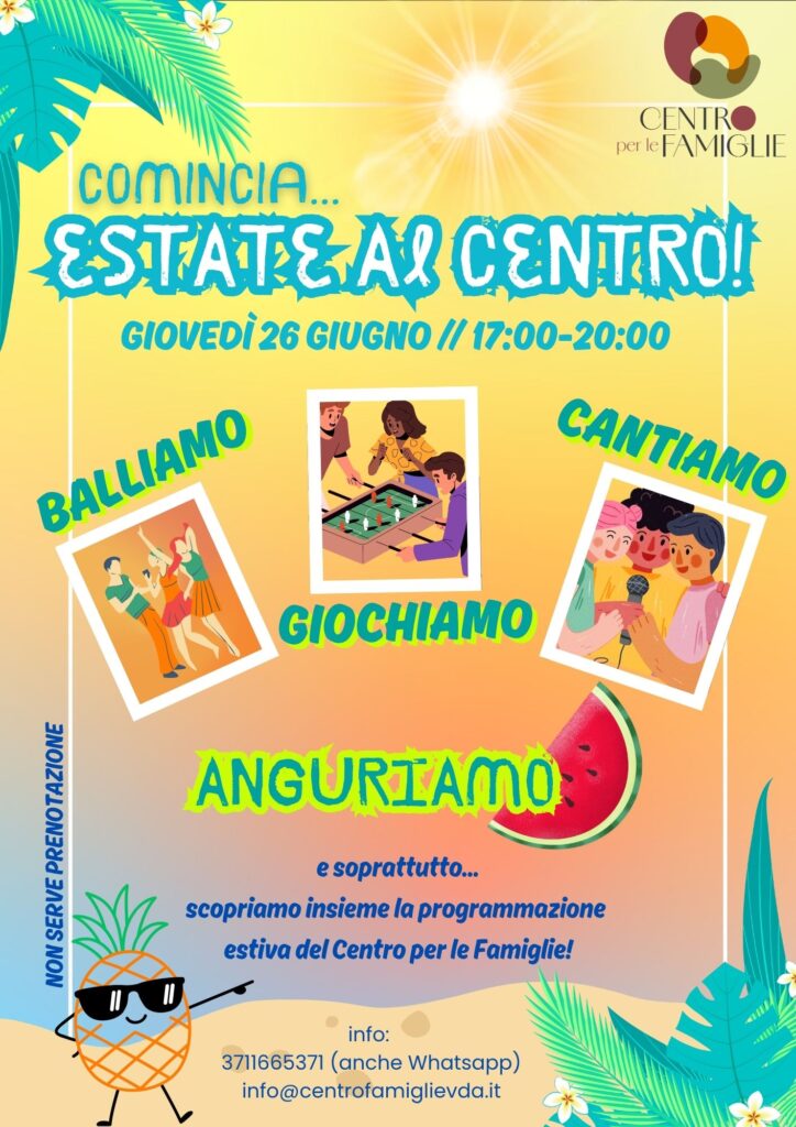 Locandina estate al Centro