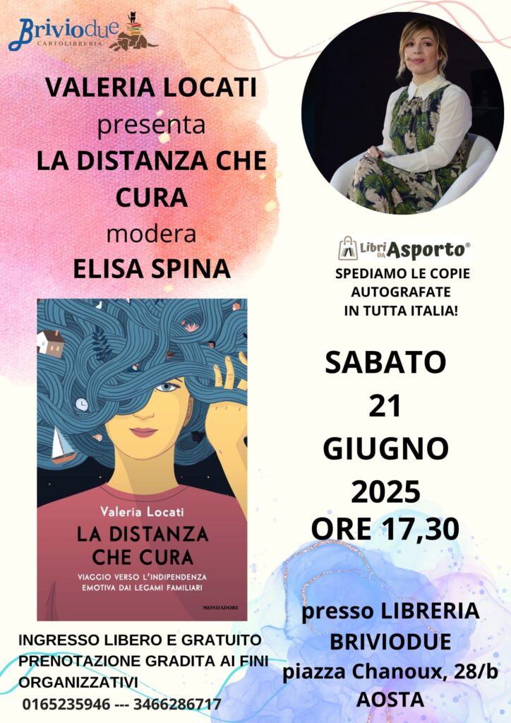 Locandina di presentazione del libro di Valeria Locati