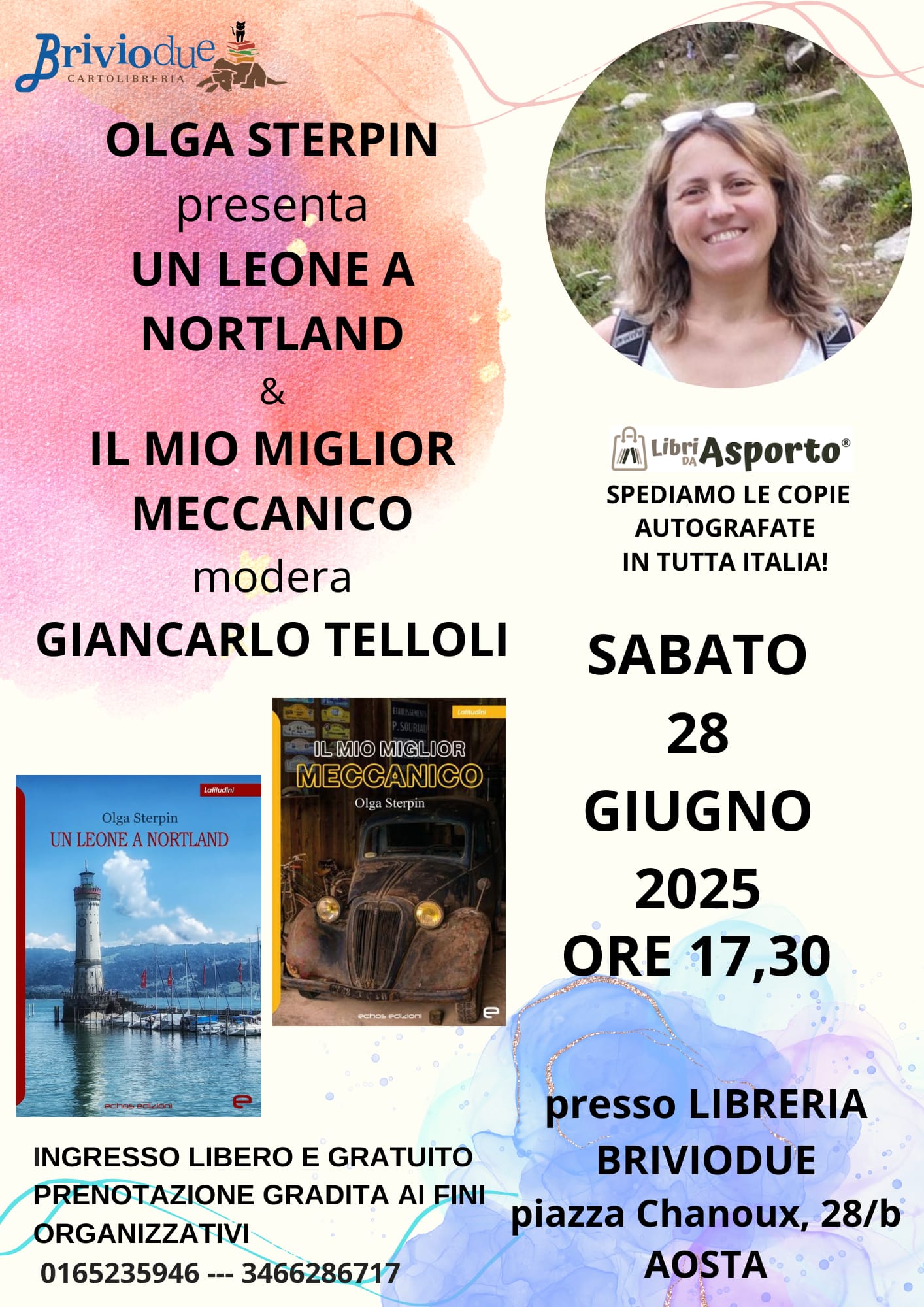 Olga Sterpin presenta i suoi romanzi