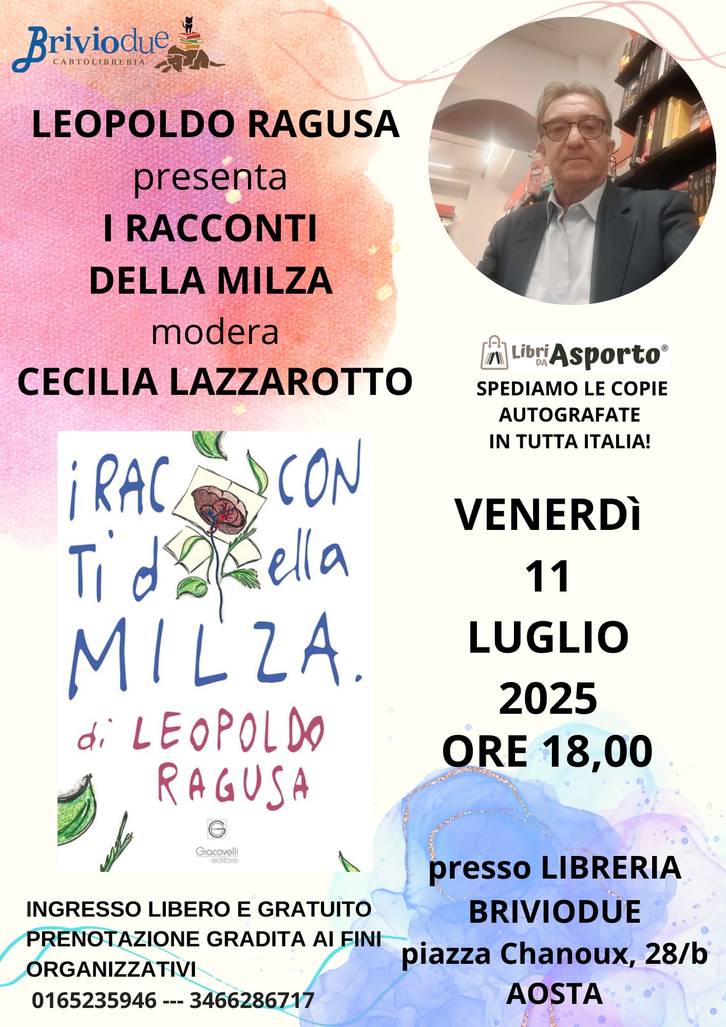 Leopoldo Ragusa presenta il libro I racconti della milza