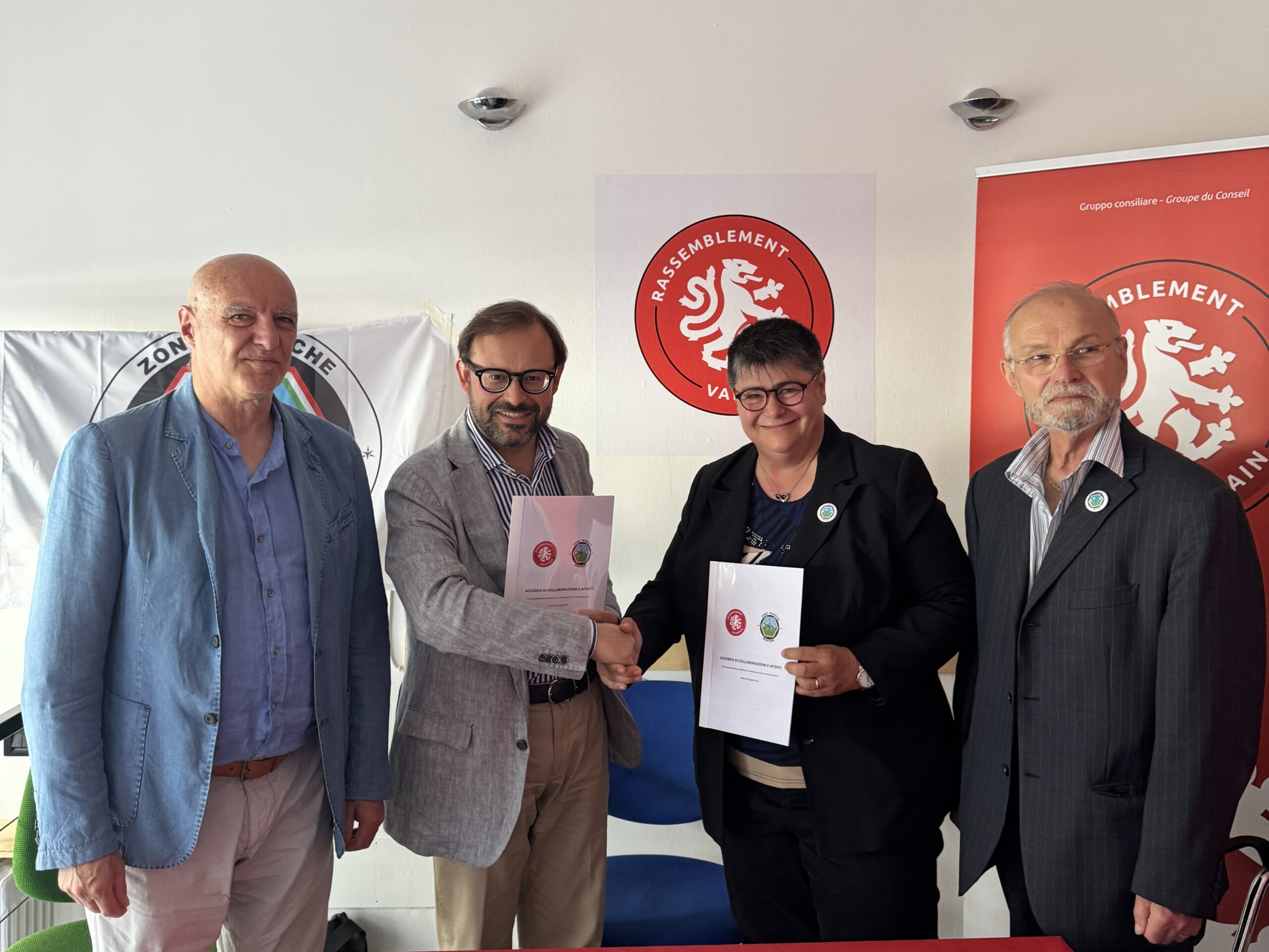 Accordo tra Rassemblement Valdôtain e Movimento Zone Franche Montane