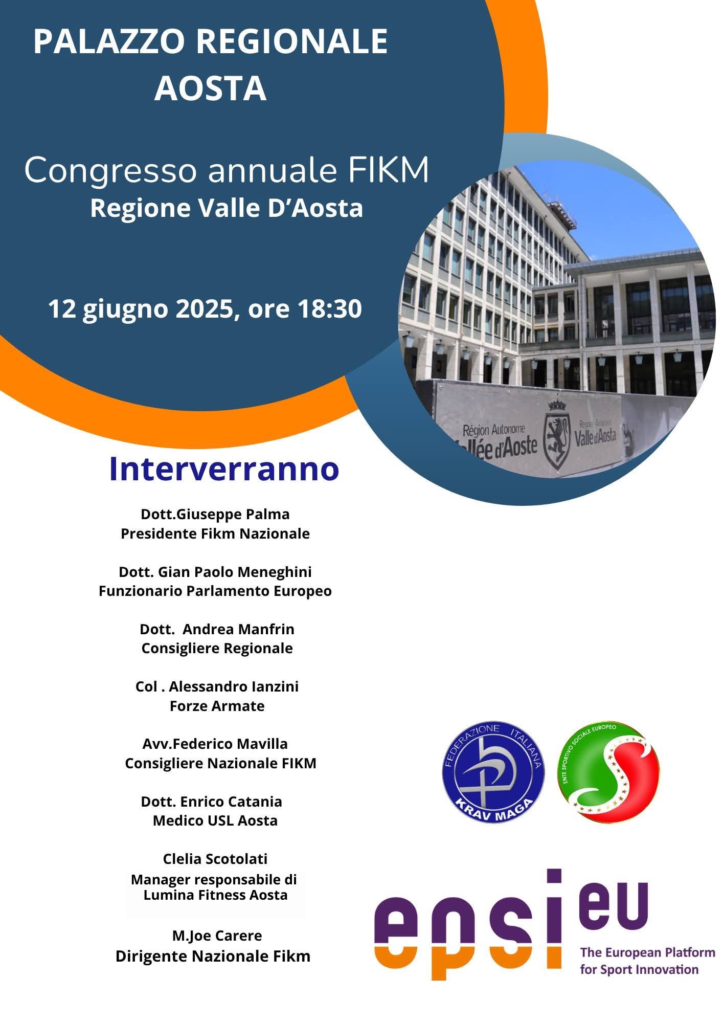 Congresso FIKM Valle d’Aosta 2025