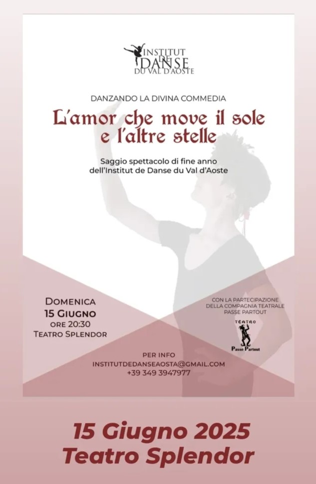 Locandina del saggio dell’Institut de Danse du Val d’Aoste