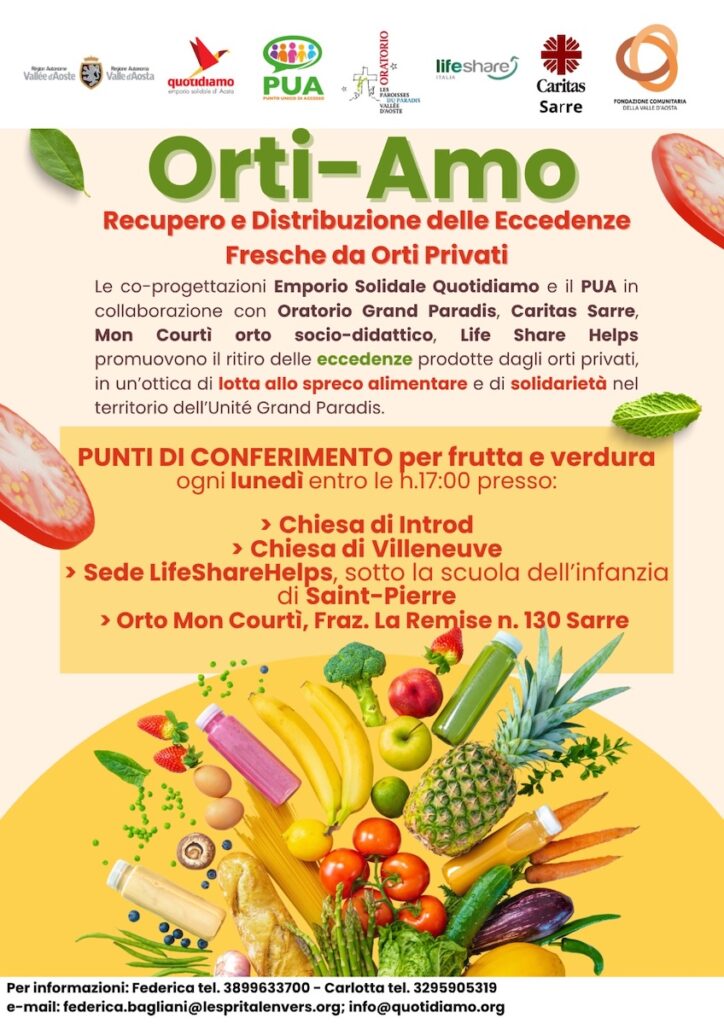 Locandina del progetto Orti-Amo