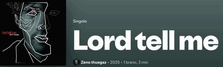 Zeno Thuegaz pubblica il brano: Lord tell me