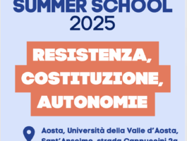 Prima Summer School sulla Resistenza in Valle d\'Aosta
