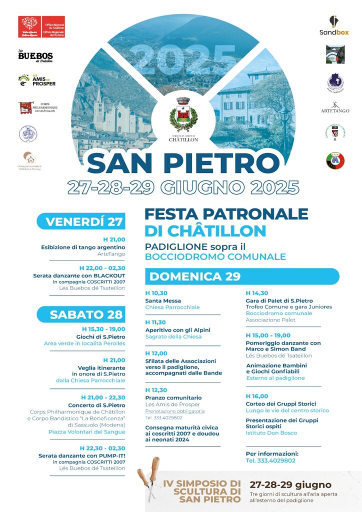 Locandina Festa patronale a Châtillon