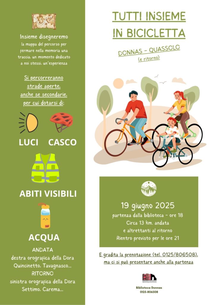 Locandina tutti insieme in bicicletta