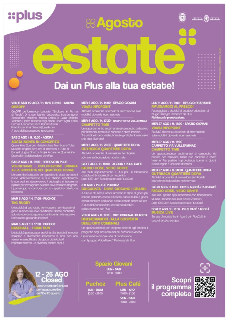 Programmazione plus agosto 2025