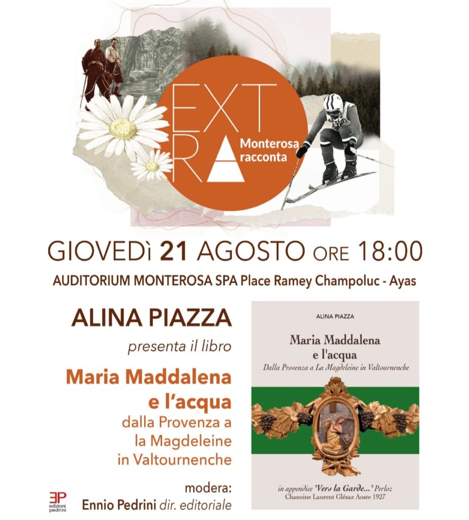 Locandina di presentazione del libro di Alina Piazza