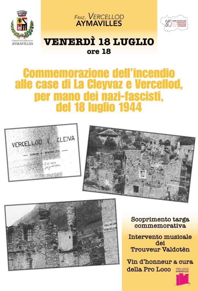 Locandina commemorazione Aymavilles