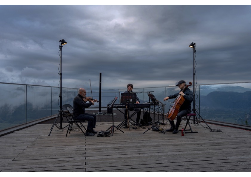 Concerto all’alba con vista sul Monte Bianco